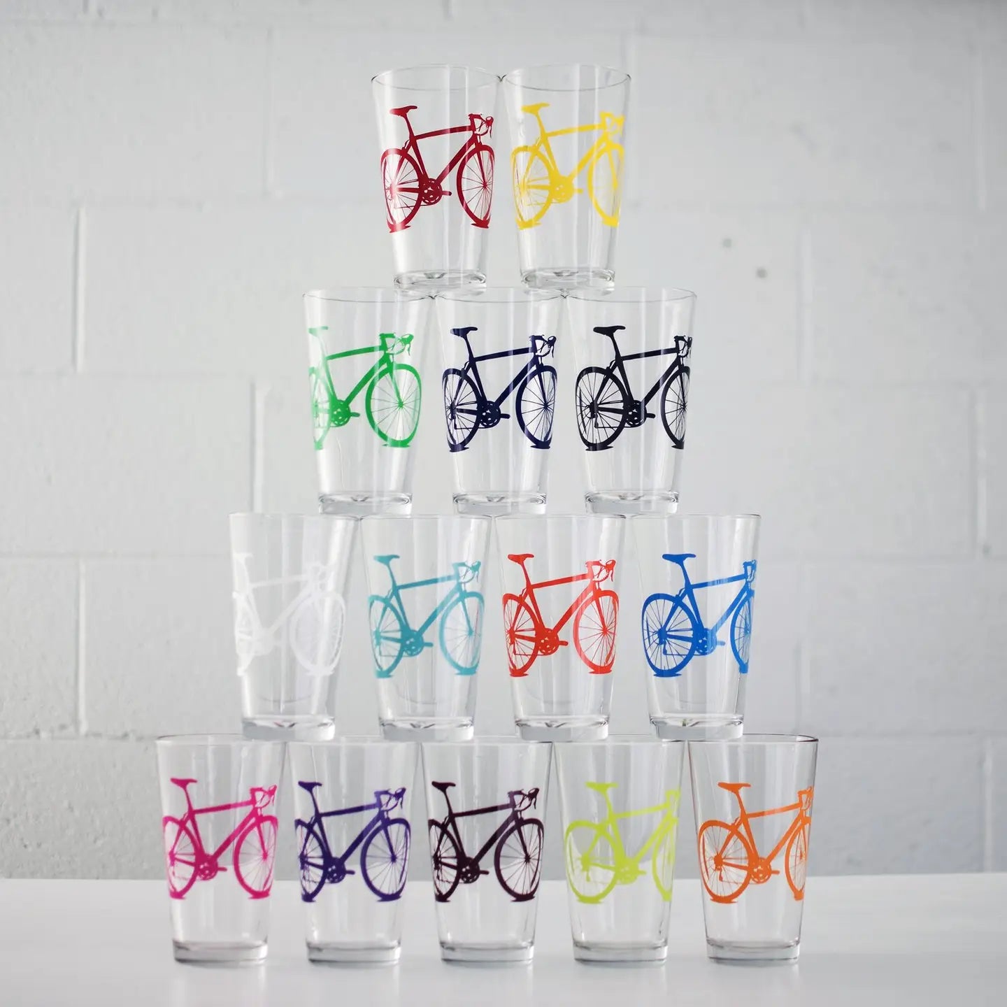 Drop Bar Pint Glasses - Set of Two